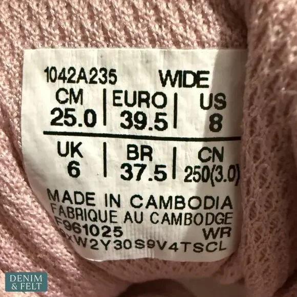 NEW ASICS Gel Dedicate 8 Tennis Shoes Pink Morganite White Women Size 8 Wide - Picture 16 of 16